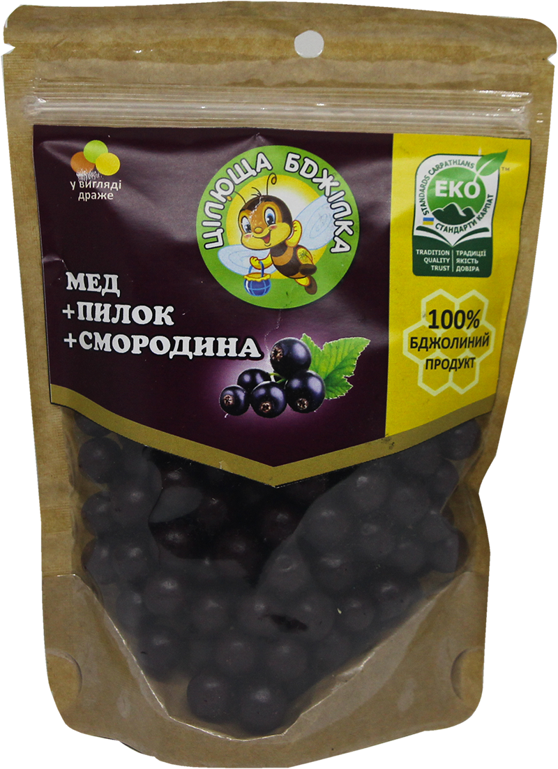Цілюща Бджілка (мед+чорна смородина) 150гр