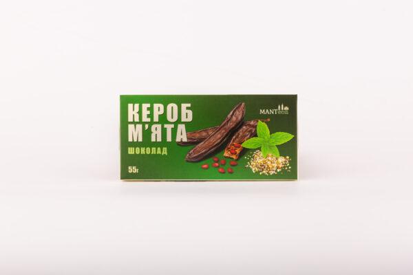 Шоколад з Кероба+М'ята 55гр MANTeca