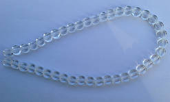 Бусина Таблетка колір прозорий 8 мм