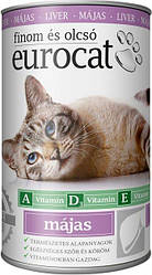 Консерви для котів EuroCat (ЄвроКет зі смаком печінки) 415г
