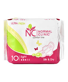 Гігієнічні прокладки Cliniс Ultra Fresh Silk Normal 10 шт 3 краплі (3800213302833)