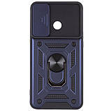 Ударостійкий чохол зі шторкою для камери для Xiaomi Redmi 10A синій, протиударний чохол Camshield редмі 10а, фото 2