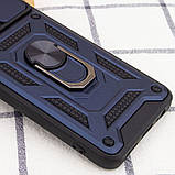 Ударостійкий чохол Camshield для Xiaomi Redmi 9C синій зі шторкою, протиударний чохол із кільцем редмі 9 с, фото 10