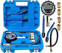 Компрессометр для бензиновых двигателей удлинители переходники 0-20 LCD дисплей Falcon F06006