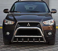 Кенгурятник WT003 (нерж) Mitsubishi ASX 2010-