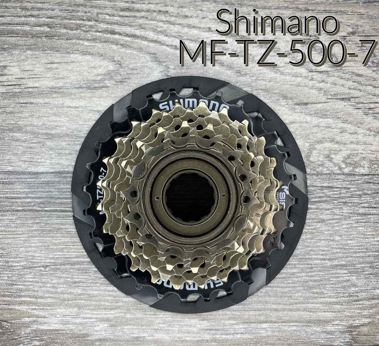 Тріскачка Shimano MF-TZ500-7, 7 швидкостей, із захистом