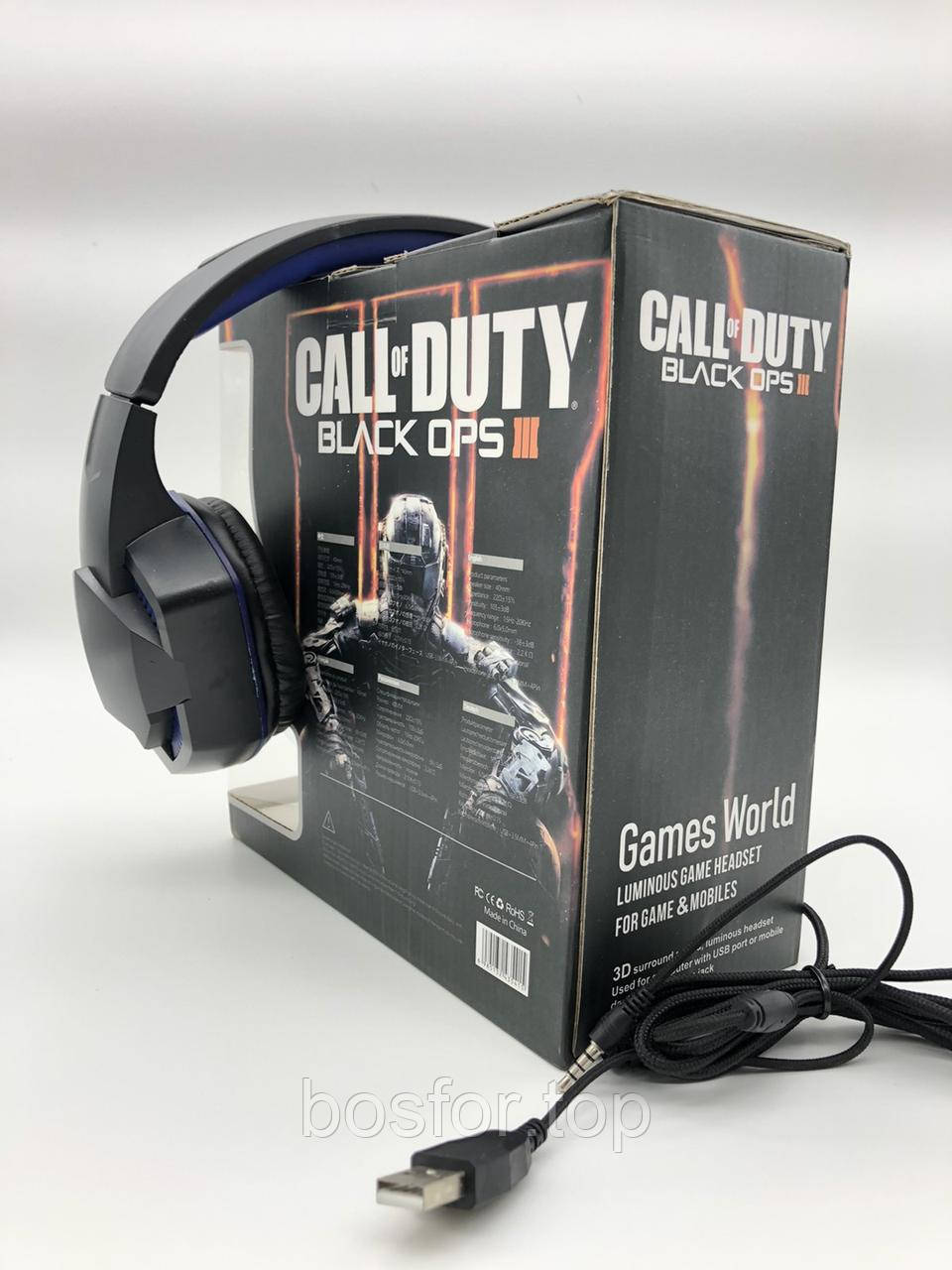 Ігрові навушники Call of Duty H10 провідні з мікрофоном і шумоізоляцією для геймерів BF
