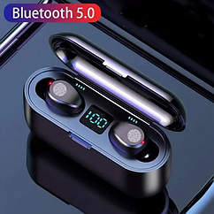 Безпровідні блютуз навушники TWS F9 Sensor з функцією Power Bank