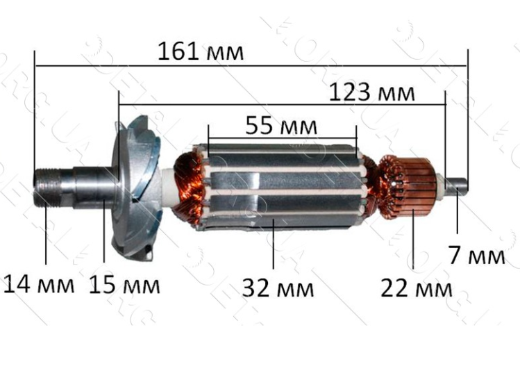 Якорь фрезер Makita 3703 - фото 1 - id-p963980288