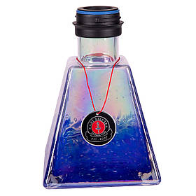 Колба для кальяну "AMY Deluxe 038R I Need You" з ефектом веселки Синій