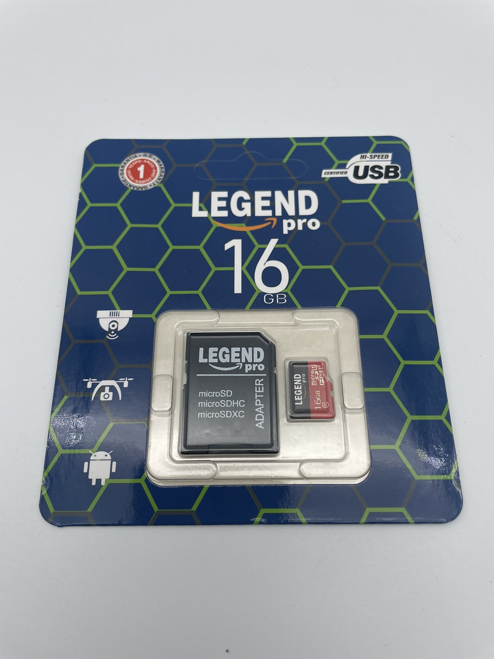 Карта пам'яті microSD LEGEND PRO 16GB Class 10 з адаптером висока швидкість передачі даних BF