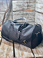 Брендова дорожня сумка Armani D10738 чорна