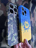 ПАТРІОТИЧНИЙ чохол для IPHONE 13 Pro Silicone Case прапор і герб зсу, військовий комуфляж чохол айфон 13 про, фото 6