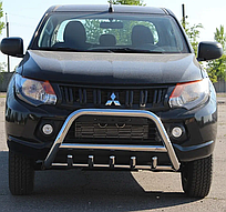 Кенгурятник WT003 (нерж) Mitsubishi L200 2015--