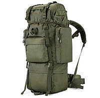 Рюкзак тактический 70л-80л олива армейский для ВСУ армейский прочный военный рюкзак пиксель, олива вещевой