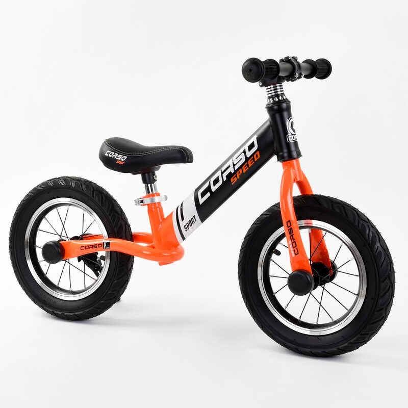 Велобіг "CORSO" 24846 (1) сталева рама, колесо 12", надувні колеса, фото 1