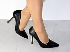 Туфлі лодочки чорні на шпильці жіночі класика ХІТ
