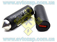 Штекер в прикуриватель - зарядное 1 USB 12-24V QC3.0 12V/1,5A 5V/3А Х660