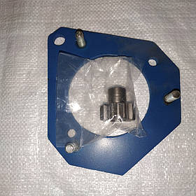 Перехідна плита з шестірнею бендикса для переобладнання трактора МТЗ 80 з ПД-10 на стартер