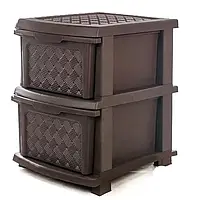 Комод із суцільним ящиком 2 яруси 46х40х34