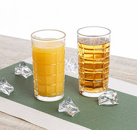 Високі склянки для соку та коктейлів 370 мл набір 6 шт