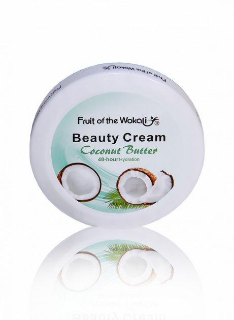 Крем для обличчя та тіла з кокосовим маслом Wokali Coconut Butter Beauty Cream 150г