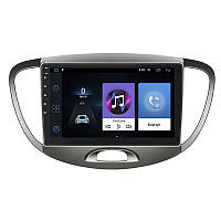 Штатная магнитола Lesko для Hyundai i10 I 2007-2013 экран 9" 1/16Gb/ Wi-Fi Optima GPS Android Хюндай 10шт