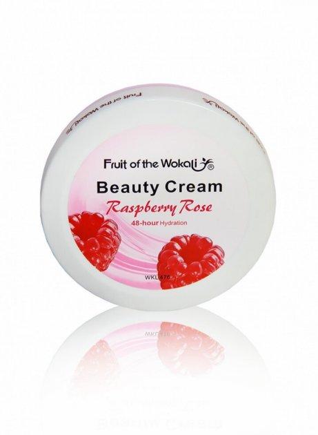 Крем для обличчя та тіла з ароматом малини Wokali Raspberry Rose Beauty Cream 150г