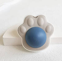 Котяча м'ята іграшка смаколик лизун для котів Лапка блакитна, фото 2