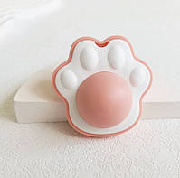 Котяча м'ята іграшка смаколик лизун для котів Лапка рожева, фото 2