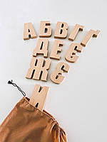 Деревянный алфавит буквы украинского языка
