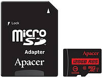 Карта памяти Apacer microSDXC 128GB UHS-I U1 Class 10 (AP128GMCSX10U5-R) + SD адаптер