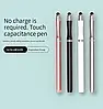 Універсальний Ємнісний Стілус - Ручка 2 в 1 Touch Pen Чорний для телефону сенсорного екрана, фото 7