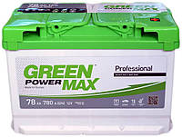 Автомобильный аккумулятор Green Power Max 78 Ah 780 A R+ EN (Euro )
