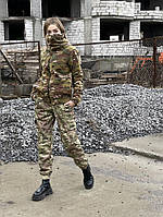 Тактические женские зимние штаны мультикам.Теплые военные штаны на флисе. Армейские зимние штаны ВСУ.