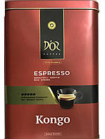 D'or Kaffee Espresso KONGO 1 кг кофе в зернах в железной банке * 6 шт