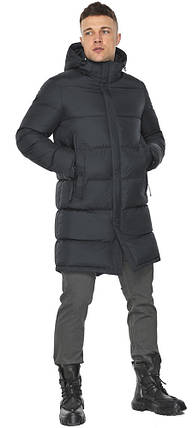 Трендова куртка на чоловіка зимова графітова модель 49773 50 (L), фото 2