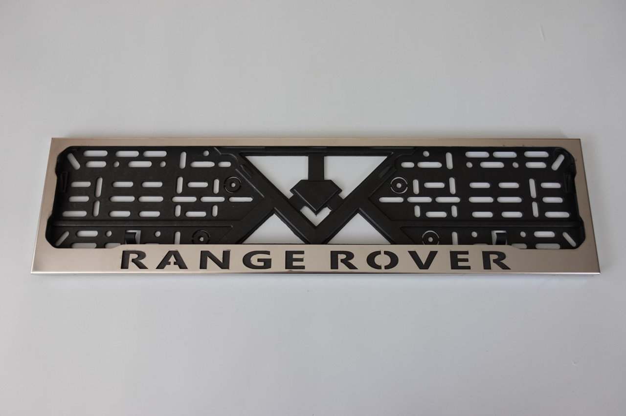 Рамка для номера номерного знаку з нержавіючої сталі з написом Range Rover номерні рамки