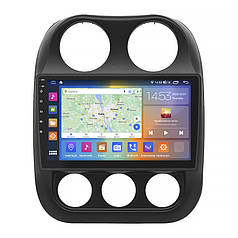 Штатна магнітола Lesko для Jeep Compass I Рестайлінг 2010-2013 екран 10" 4/64Gb CarPlay 4G Wi-Fi GPS Prime