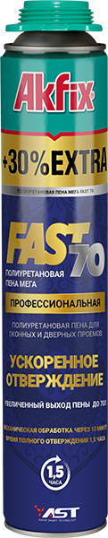 Пена Профессиональная Akfix MEGA FAST 70L ,850ml/1020 G — Купить ...