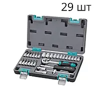 Профессиональный набор ручного инструмента Stels 29шт. усиленный кейс, набор ключей для авто и дома 14100 PER