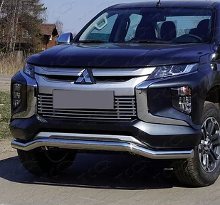 Кенгурятник хвилястий вус на Mitsubishi L-200 (c 2018 --) Мітсубісі Л 200