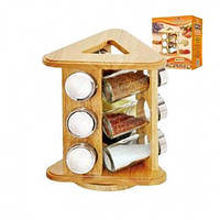 Набір для спецій трикутник 9 баночок