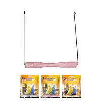 Flamingo Swing Sand Perch ФЛАМІНГО іграшка для птахів, гойдалки з піщаної жердинку 14х1,5 см