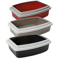 Savic овал трей+рим (Oval Tray+Rim) туалет для котів з бортиком, овал екстра-великий 56х43,5х14,5 см.