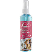 SENTRY Petrodex Dental Spray СентРИ ПЕТРОДЕКС ДЕНТАЛ СПРЕЙ от зубного налета для собак и кошек 0,118 л