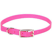 Coastal Nylon Web нашийник для собак, 1х30 см неоново-рожевий 1x30 см
