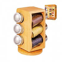 Спецівниця на 6 баночок woody