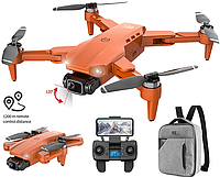 Радиоуправляемый квадрокоптер дрон с камерой LYZRC L900 Orange 4K HD, GPS, FPV до 1200м, 28м. полета + СУМКА