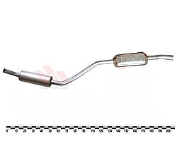 Резонатор ВАЗ 2103, 2106 (2 бачки), алюмінізований (виробництво POLMO, Польща)